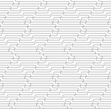 Slim gray wavy diamonds