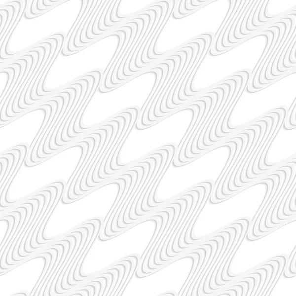 Papier weiß diagonal gestreifte Wellen — Stockvektor