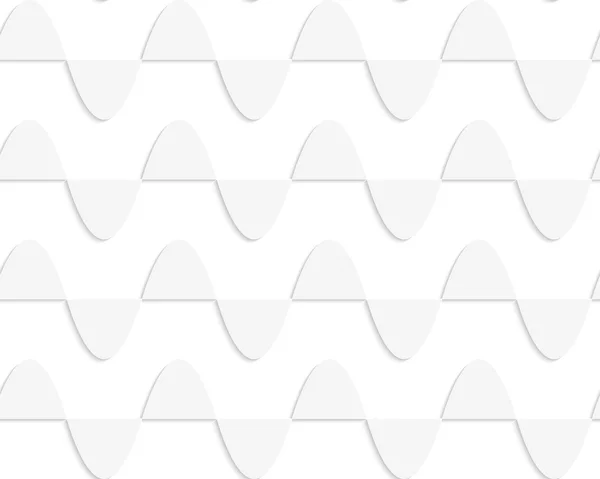 Paper white horizontal semi ovals in row — Διανυσματικό Αρχείο