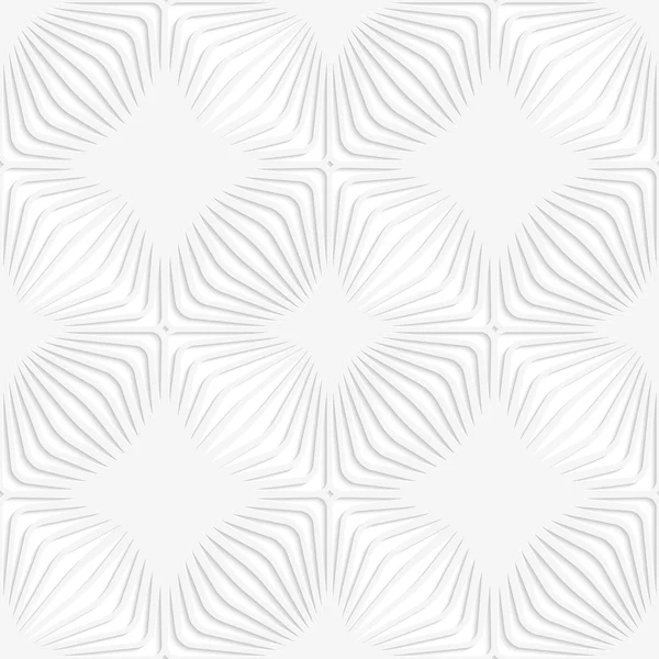 Paper white perforated stripes forming squares — Stockový vektor