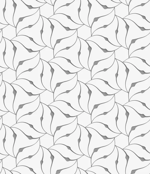 Perforated floral leafy shapes flower — Stockový vektor