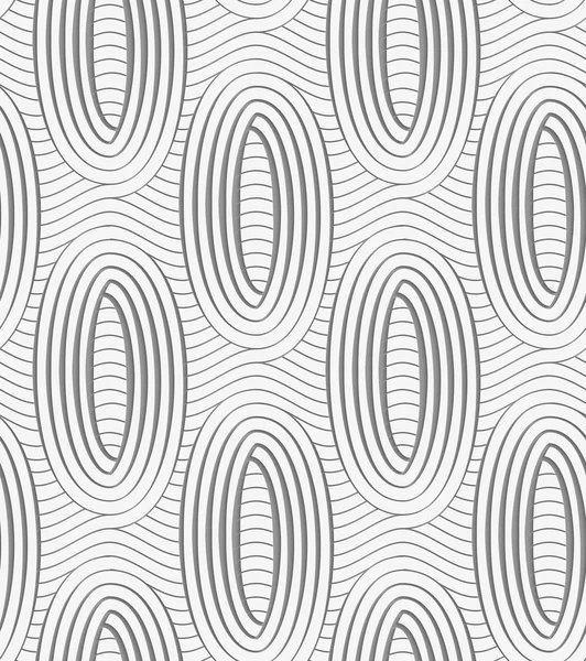 Perforierte Ovale auf fortgesetzten Linien — Stockvektor