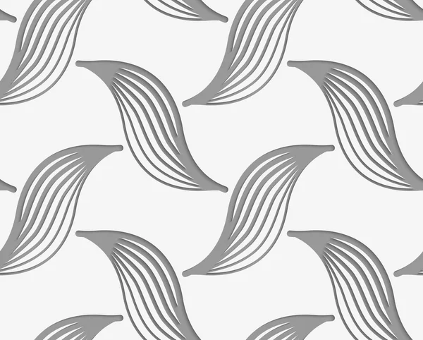 Perforated striped birds — Stok Vektör