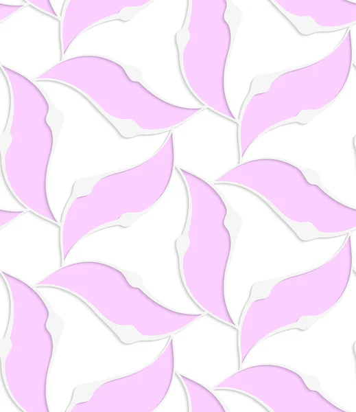 White colored paper floral pink flowers — Stockvector