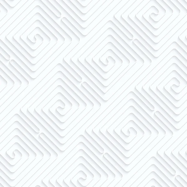 Quiltpapier diagonal verbundene quadratische Spiralen — Stockvektor