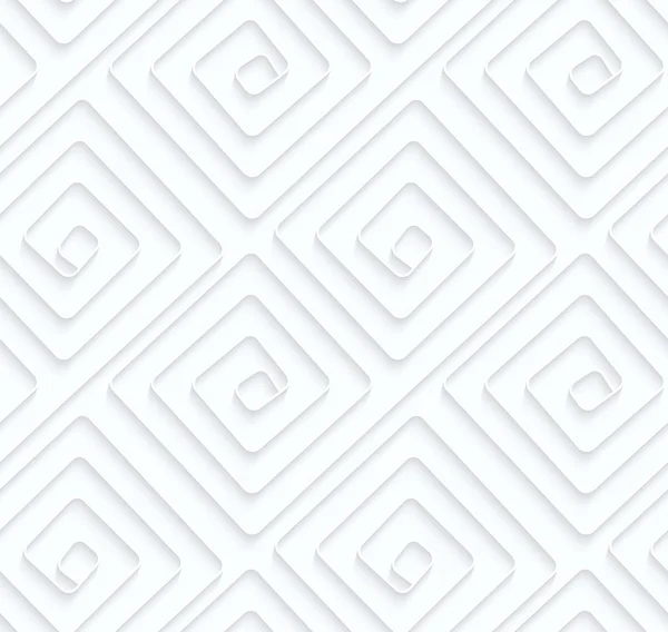Quadratische Spiralen aus Quiltpapier — Stockvektor