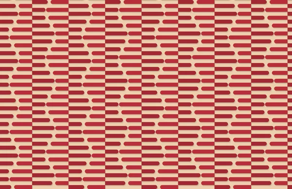 Retro fold red striped hexagons — Wektor stockowy