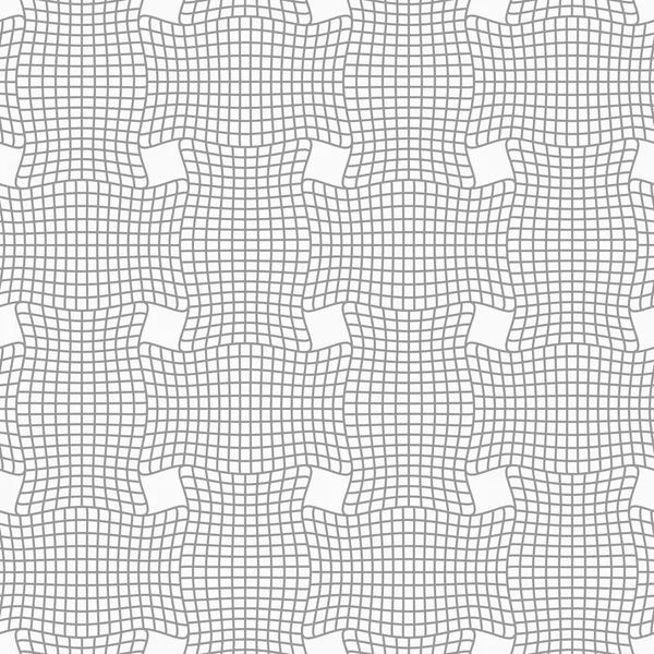 Slim gray checkered wavy rectangles — Stock Vector