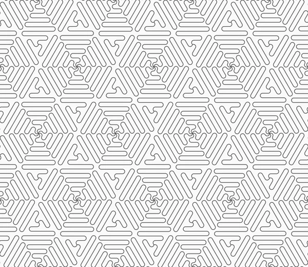 Triangles ondulés de connexion gris mince — Image vectorielle