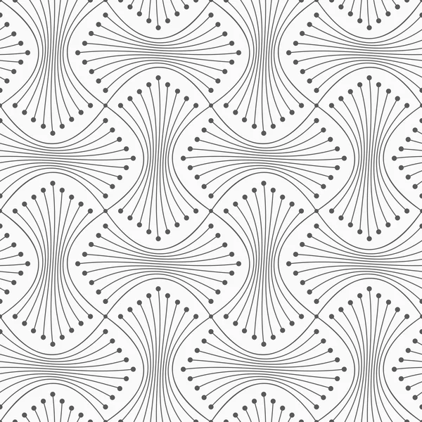 Slim gray sheaf with dots — Stockvector