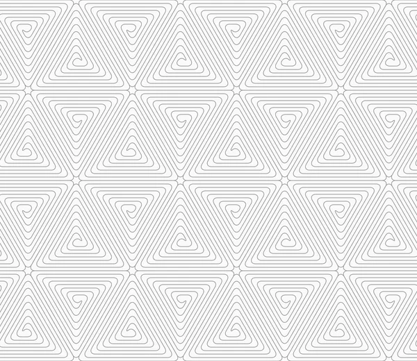 Slim spirales triangle gris formant des cubes arrondis — Image vectorielle