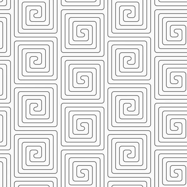 Slim gray vertical square spirals — Stok Vektör