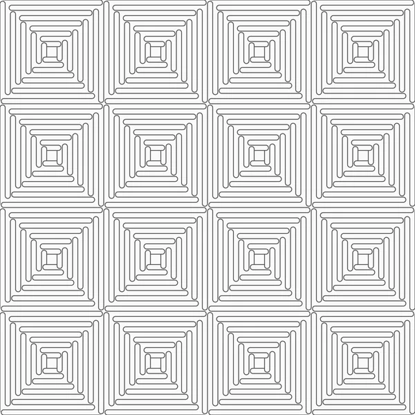 Slim gray wavy squares — Stockvector