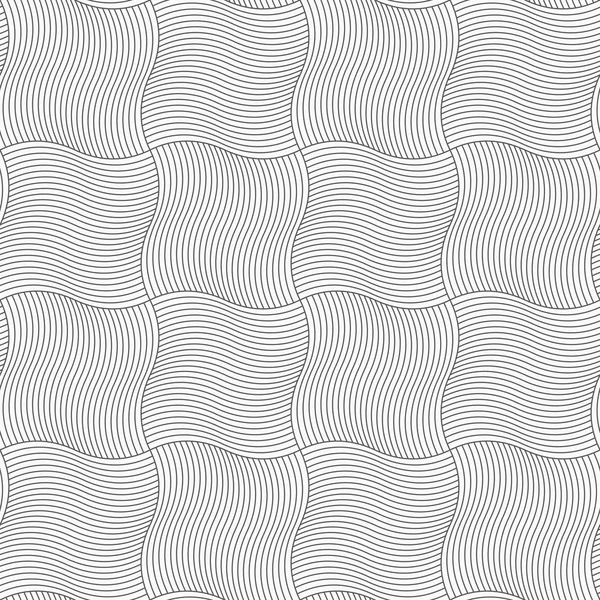 Slim gray wavy sriped squares — Stockvector