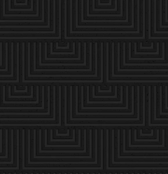 Textured black plastic overlapping squares — Stok Vektör