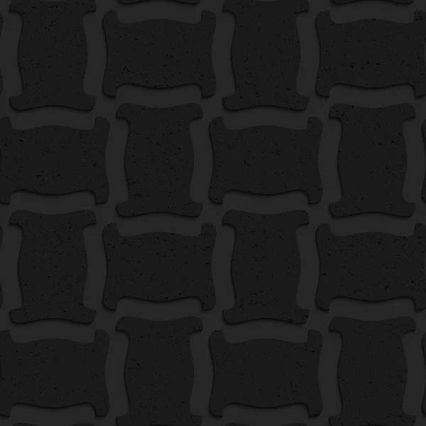 Strukturierter schwarzer Kunststoff feste Spulenform — Stockvektor