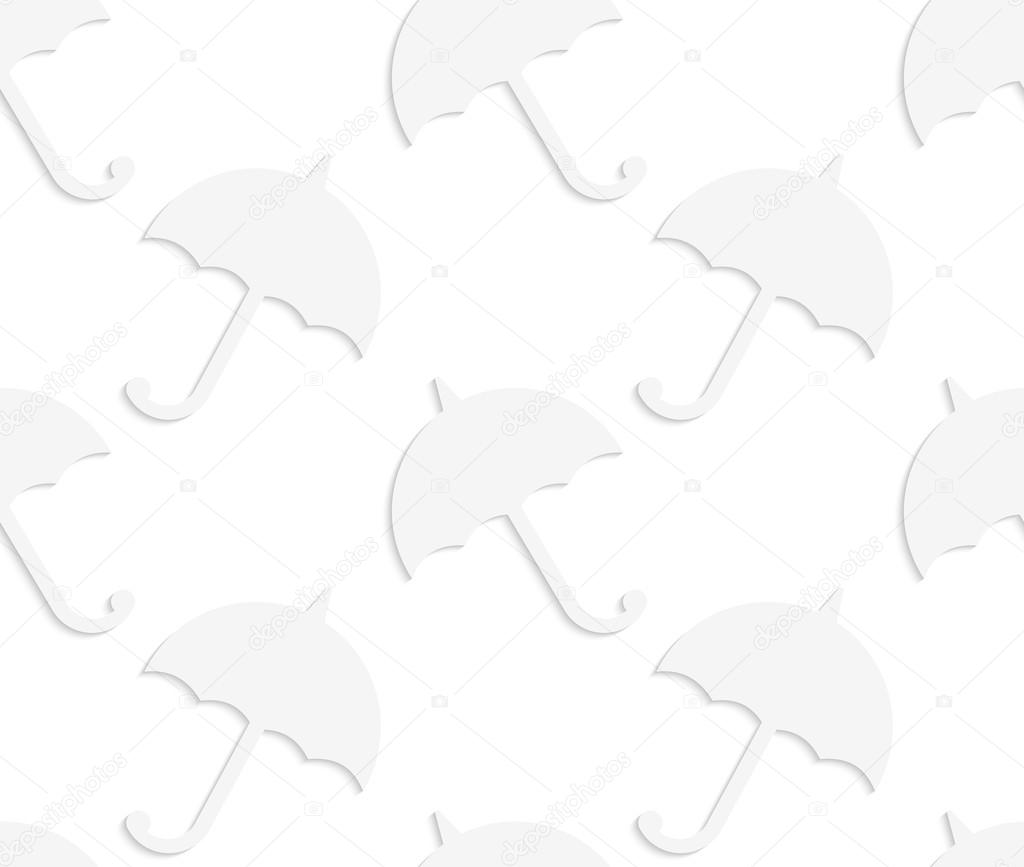Paper white solid umbrellas