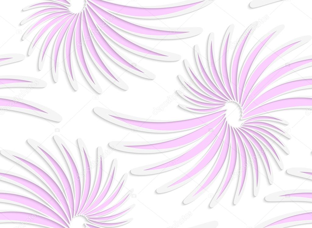 White colored paper floral pink daisy flowers