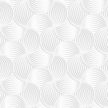 White paper 3D slim stripes small circle pin will