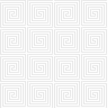 White paper 3D spiral connecting squares