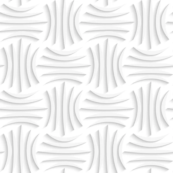 Weißes Papier 3d fünf Streifen — Stockvektor