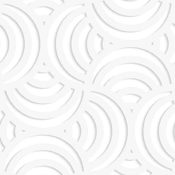 Weißes Papier 3d vier Streifen Kreis Stift wird — Stockvektor