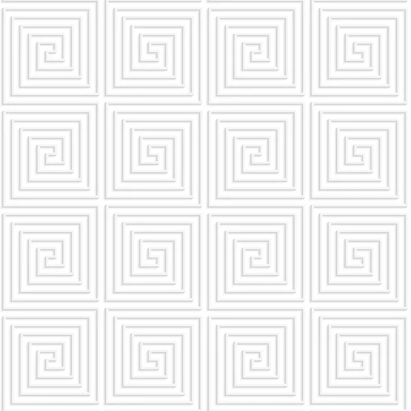 Weißes Papier 3d Spirale Verbindungsquadrate — Stockvektor