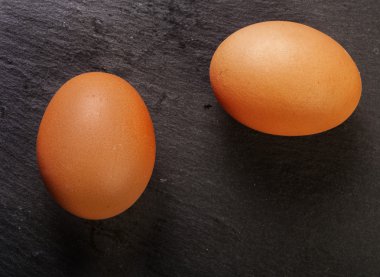 eggs on a black background clipart