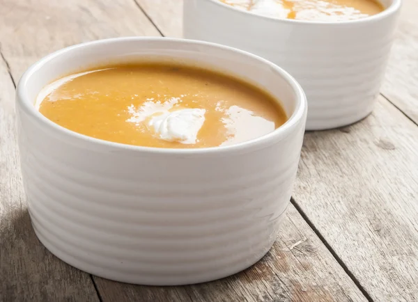 Zupa krem z dyni — Zdjęcie stockowe