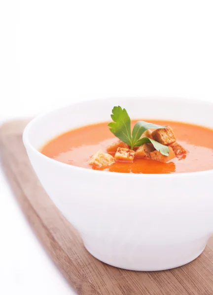 Cremosa zuppa di carote — Foto Stock