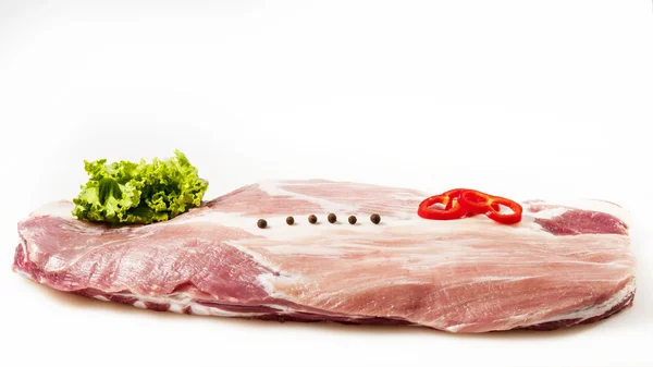 Raw pork meat isolated — Stock Photo, Image