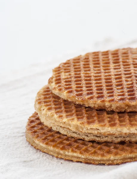 Holandês waffles close up — Fotografia de Stock