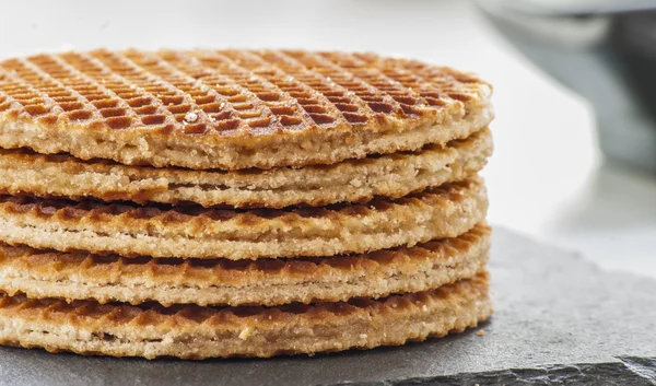 Hollandalı waffle yakın çekim