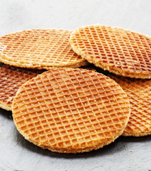 Hollandalı waffle yakın çekim