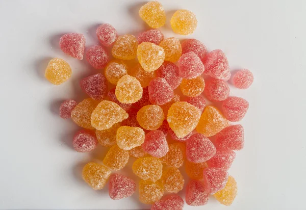 Fruktig jelly beans stänkte — Stockfoto