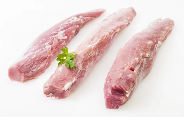 Raw pork isolated on white — Stock Photo, Image