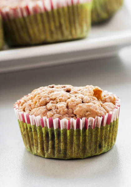 Hausgemachter Blaubeermuffin zu Weihnachten — Stockfoto