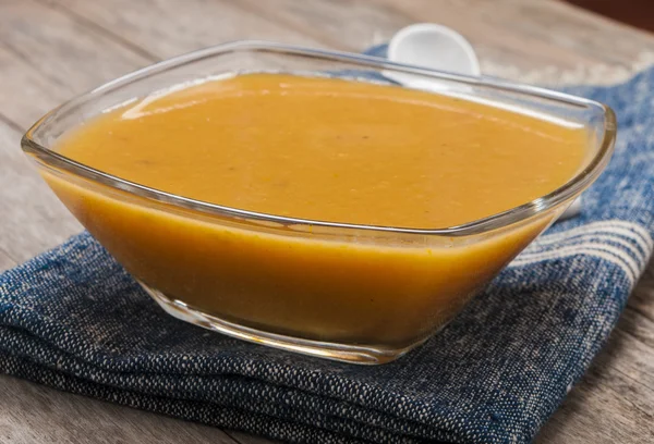 Pumpkin cream soup — Stock Photo, Image