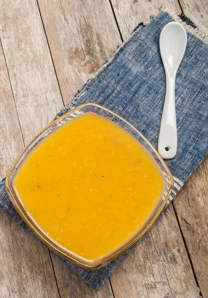 Zuppa di crema di zucca — Foto Stock