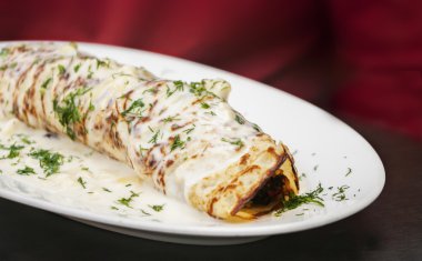 jambon ve peynirli krep