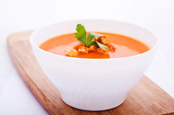 Sopa de zanahoria cremosa —  Fotos de Stock