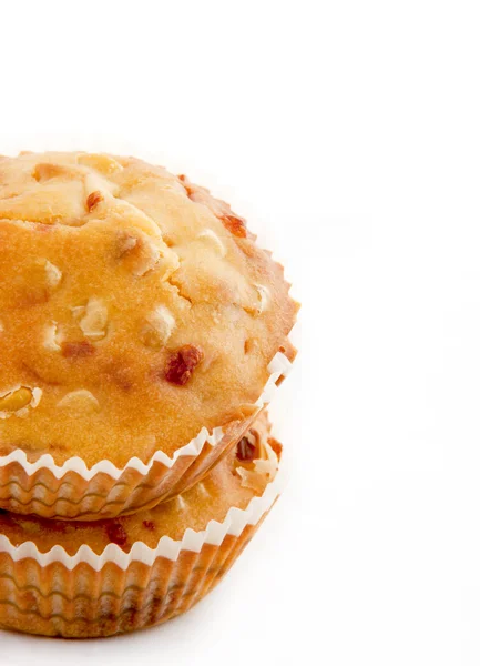 Freshly baked cornbread muffins with cheddar cheese — Stock Photo, Image