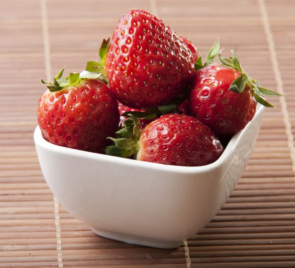 Strawberries in a Bowl — Stock Photo, Image