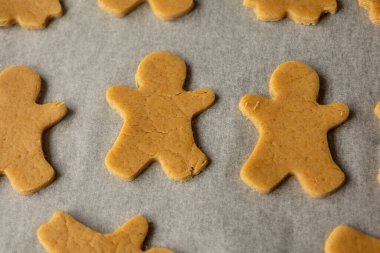 Çiğ zencefilli kurabiye Tepside Tatil Pişirme Hazırlama