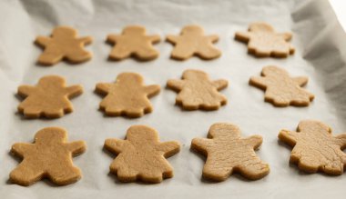 Çiğ zencefilli kurabiye Tepside Tatil Pişirme Hazırlama