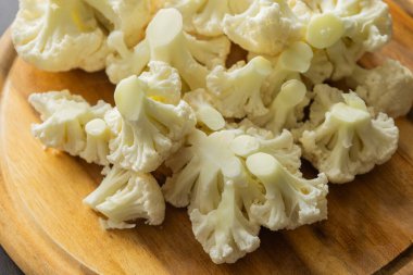 Dilimlenmiş Karnabahar Çiçekleri Bitki Bazlı Sağlıklı İçindekiler