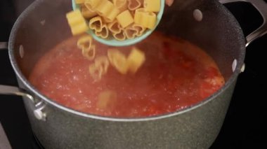 Sebze Çorbası Çorbası Tencerede Pişirme Yakın Çekim