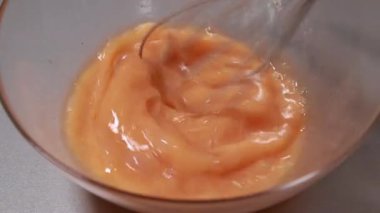 Cam kasede Baharatlı Yumurta Kaplama Yakın plan