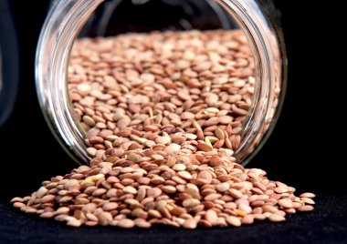 Kahverengi mercimek yakın çekim