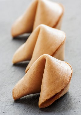 Fal kurabiyesi. yakın çekim